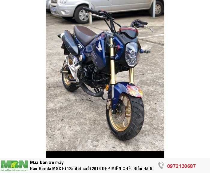 Bán Honda MSX Fi 125 đời cuối 2016 ĐẸP MIỄN CHÊ- Biển Hà Nội.