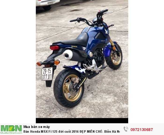 Bán Honda MSX Fi 125 đời cuối 2016 ĐẸP MIỄN CHÊ- Biển Hà Nội.