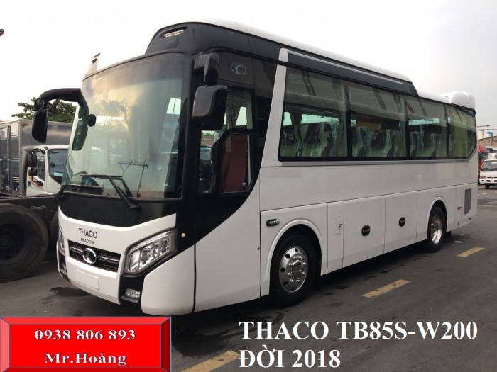 Xe khách thaco tb85s-w200 34 chỗ đời 2018 Euro 4 .