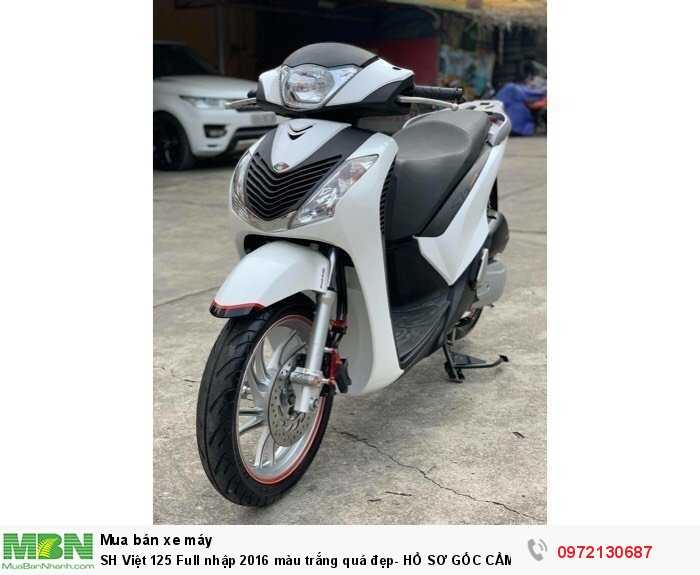 Sh Việt 125 Full Nhập 2016 Màu Trắng Quá Đẹp - Hồ Sơ Gốc Cầm Tay Bao Vào Tên Chính Chủ Toàn Quốc.