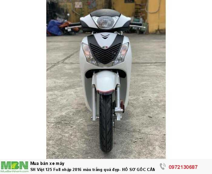 Sh Việt 125 Full Nhập 2016 Màu Trắng Quá Đẹp - Hồ Sơ Gốc Cầm Tay Bao Vào Tên Chính Chủ Toàn Quốc.