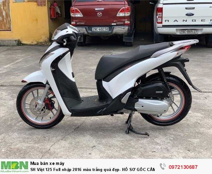 Sh Việt 125 Full Nhập 2016 Màu Trắng Quá Đẹp - Hồ Sơ Gốc Cầm Tay Bao Vào Tên Chính Chủ Toàn Quốc.