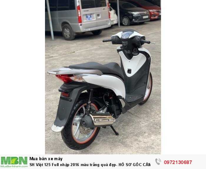 Sh Việt 125 Full Nhập 2016 Màu Trắng Quá Đẹp - Hồ Sơ Gốc Cầm Tay Bao Vào Tên Chính Chủ Toàn Quốc.