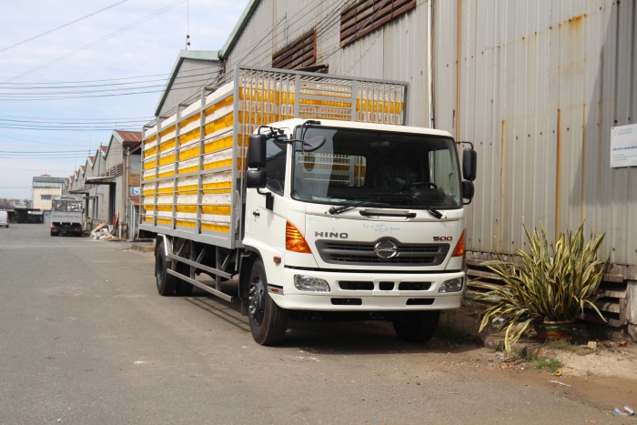 Xe tải Hino chở gia cầm 8 tấn, trả trước 100 triệu giao xe ngay