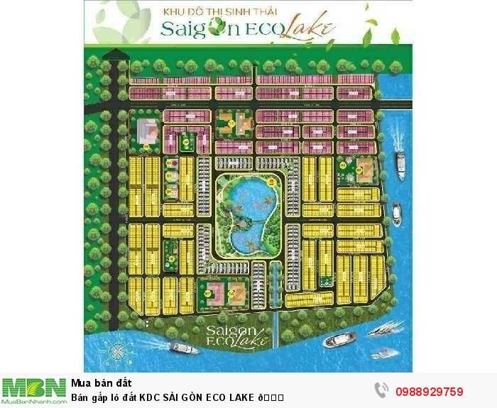 Bán Gấp Lô Đất Kdc Sài Gòn Eco Lake