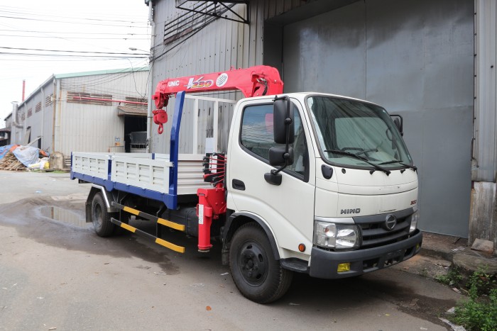 Xe Tải Cẩu Hino Dutro Wu352L 3.5 Tấn Gắn Cẩu Unic 3 Tấn 4 Khúc