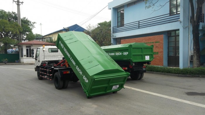 Xe chở rác Hino Dutro 342L 6 khối