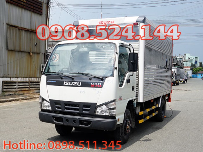 Xe Tải Isuzu thùng kín 1T9 , 2T4 Bửng Nâng Hạ Mới 2018