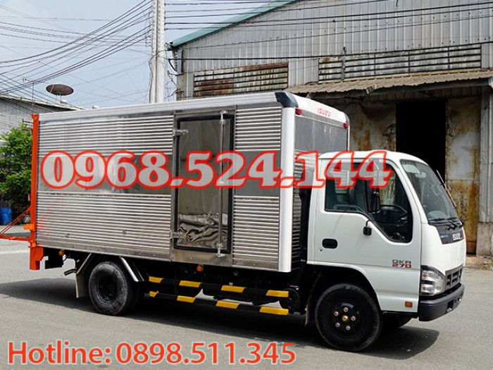 Xe Tải Isuzu thùng kín 1T9 , 2T4 Bửng Nâng Hạ Mới 2018