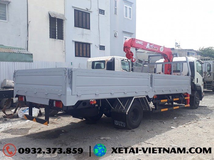 Xe Cẩu Isuzu 5T Gắn Cẩu Unic 3 Tấn 4 Khúc URV344 - FRR90NE4