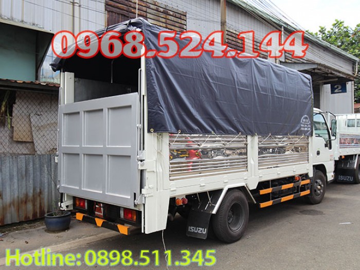 Xe tải isuzu 1t9 thùng bạt bửng nâng, giá tốt nhất thị trường