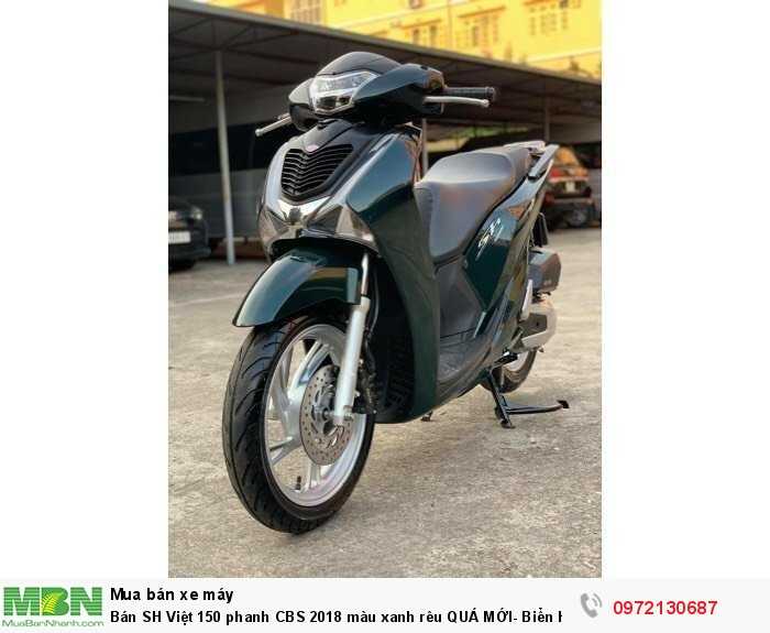 Bán SH Việt 150 phanh CBS 2018 màu xanh rêu QUÁ MỚI- Biển Hà Nội.