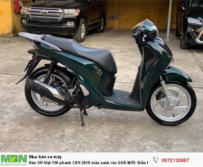 Bán SH Việt 150 phanh CBS 2018 màu xanh rêu QUÁ MỚI- Biển Hà Nội.