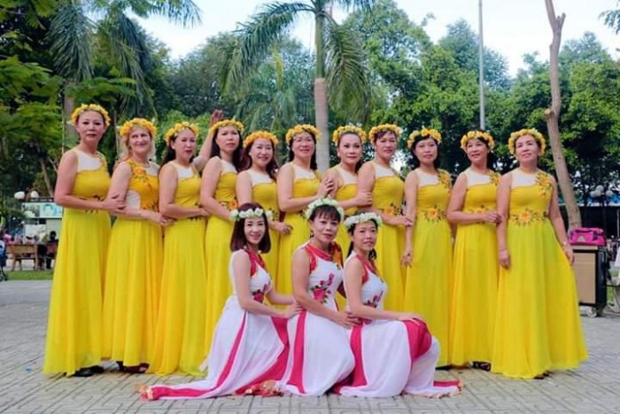 Trang Phục Khiêu Vũ Bộ Váy Dài Phong Cách Dân Tộc Váy Biểu Diễn Trang Phục  Khiêu Vũ Vuông  Lazadavn