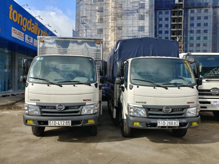 HINO 3.5 - 4.5 - 5.2 tấn thùng dài 4.5m và 5m nhập khẩu nguyên con GIÁ RẺ - TRẢ GÓP