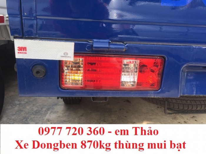 Xe tải nhỏ dưới 1 tấn 770kg/810kg/870kg thùng mui bạt