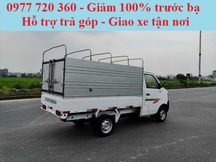 Xe tải nhỏ dưới 1 tấn 770kg/810kg/870kg thùng mui bạt