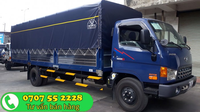 Xe tải Đô Thành HD120SL 8 tấn vay cao| Hyundai 8 tấn thùng dài 6m3