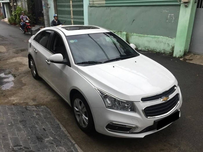 bán xe Chevrolet Cruze Ltz 2016 màu trắng bản full option