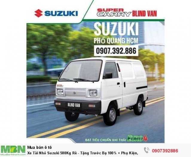 Xe Tải Nhỏ Suzuki 580Kg Rẻ - Tặng Trước Bạ 100% + Phụ Kiện, Siêu Bền 25 Năm