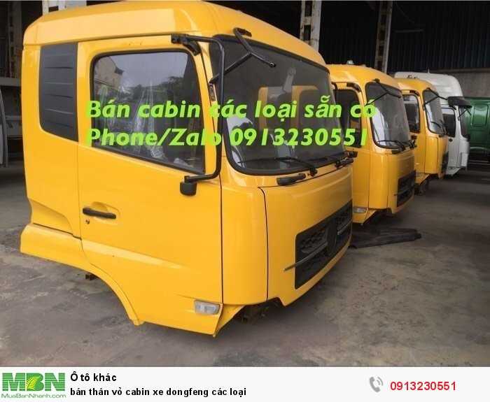 bán thân vỏ cabin xe dongfeng các loại