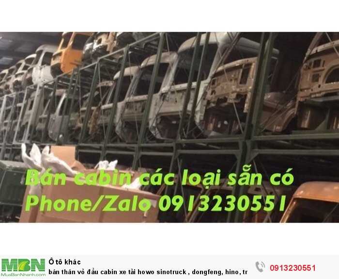 bán thân vỏ đầu cabin xe tải howo sinotruck , dongfeng, hino, tmt cuu long, trường giang, jac, vinaxuki, isuzu, hino.