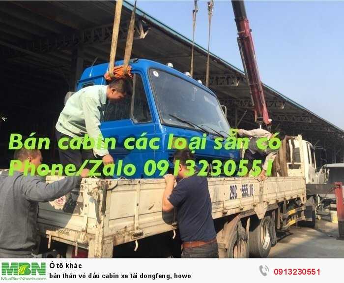 bán thân vỏ đầu cabin xe tải dongfeng, howo