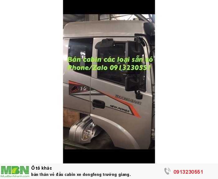 bán thân vỏ đầu cabin xe dongfeng trường giang.