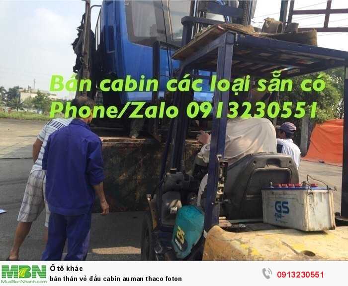 bán thân vỏ đầu cabin auman thaco foton