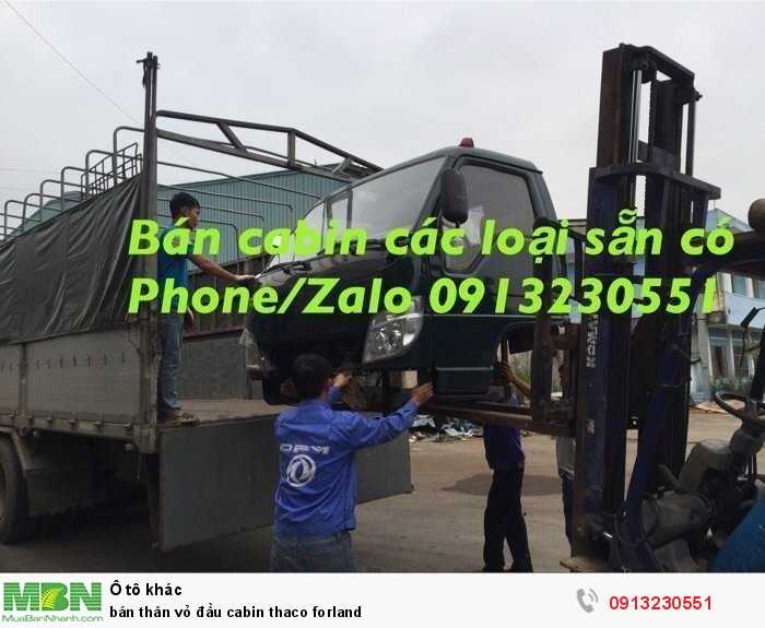 bán thân vỏ đầu cabin thaco forland