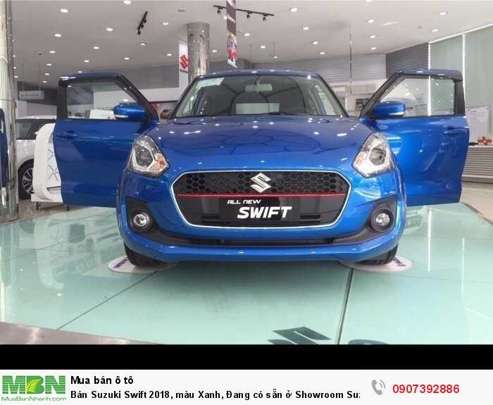 Bán Suzuki Swift 2018, màu Xanh, Đang có sẵn ở Showroom Suzuki Phổ Quang