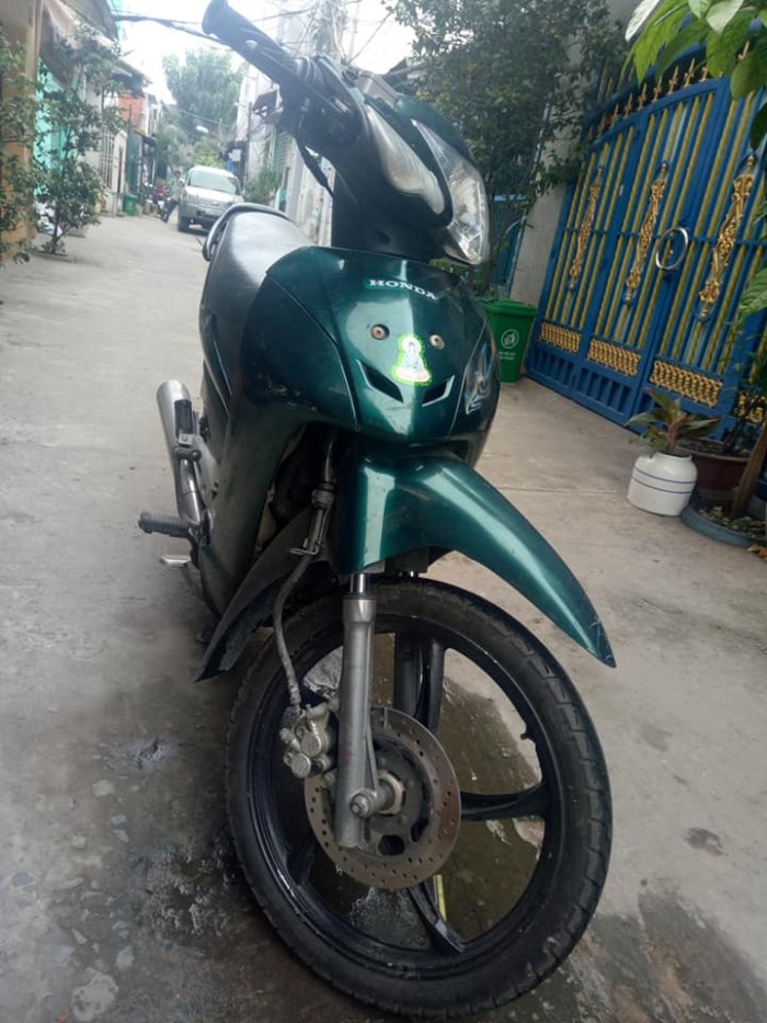 Wave A HQ màu xanh xe đẹp máy êm nguyên zin xe đẹp máy êm chạy nhẹ