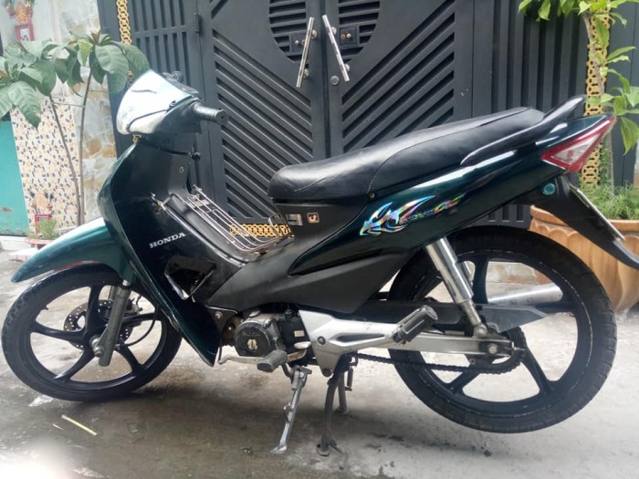 Wave A HQ màu xanh xe đẹp máy êm nguyên zin xe đẹp máy êm chạy nhẹ