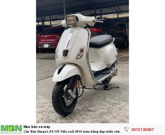 Cần Bán Vespa LXS 125 3Vie cuối 2014 màu trắng đẹp miễn chê- Biển Hà Nội.
