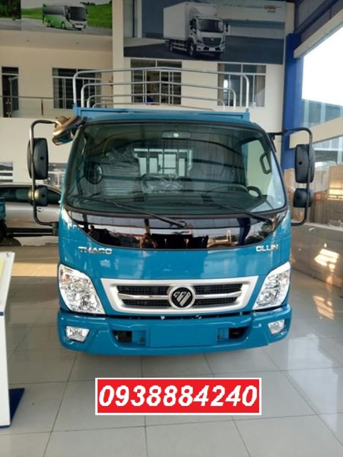 Tặng 100% phí trước bạ xe Thaco Ollin 350 New euro 4 tải 2.4 tấn thùng dài 4.35m - Bán trả góp Tiền Giang Long An Bến Tre