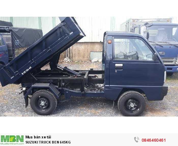 Suzuki truck thùng ben tự đổ loại 645kg nâng tối đa 3 tấn