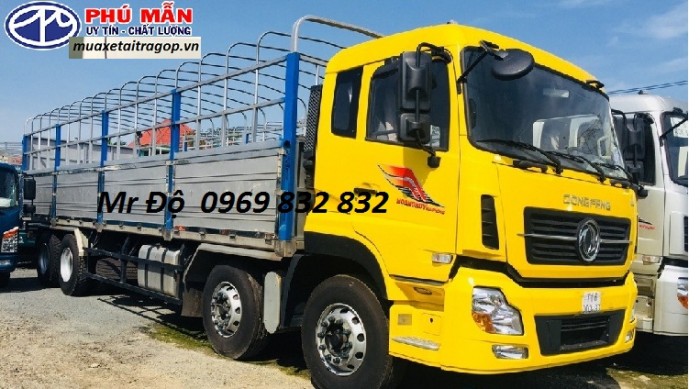 Giá xe tải dongfeng hoàng huy 4 chân 17.9 tấn Hỗ trợ vay 85%, Tặng Định vị, Phù hiệu xe tải