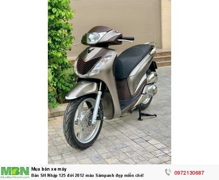 Bán SH Nhập 125 đời 2012 màu Sâmpanh đẹp miễn chê!