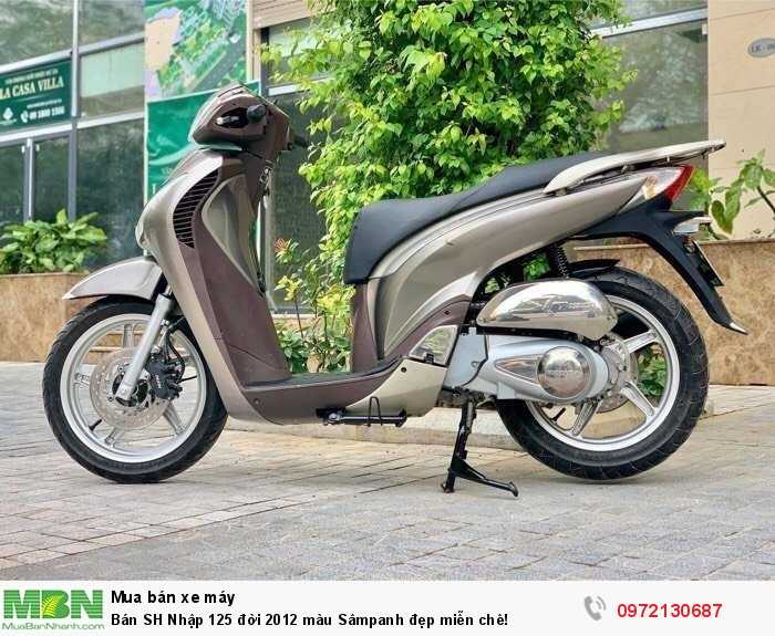Bán SH Nhập 125 đời 2012 màu Sâmpanh đẹp miễn chê!