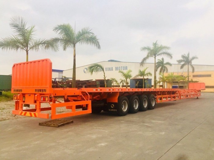 Doosung Việt Nam bán Rơ Mooc Sàn Rút 30m 4 trục tải trọng 43.8 tấn