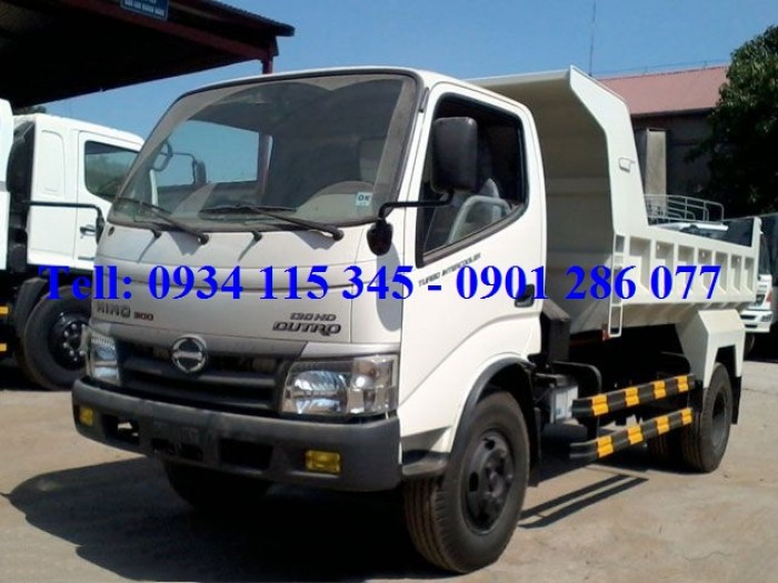 Bán xe ben Hino WU342L-130HD = 4.5 tấn = 4.5T =4 tấn 5= 4T5 + xe nhập khẩu + giá tốt