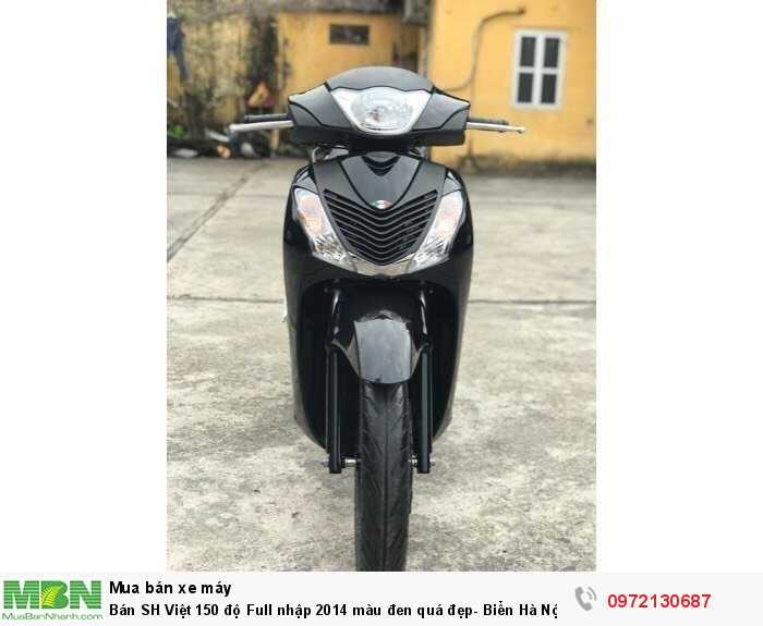 Bán SH Việt 150 độ Full nhập 2014 màu đen quá đẹp- Biển Hà Nội.
