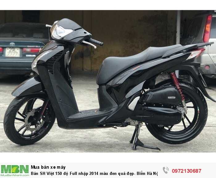 Bán SH Việt 150 độ Full nhập 2014 màu đen quá đẹp- Biển Hà Nội.