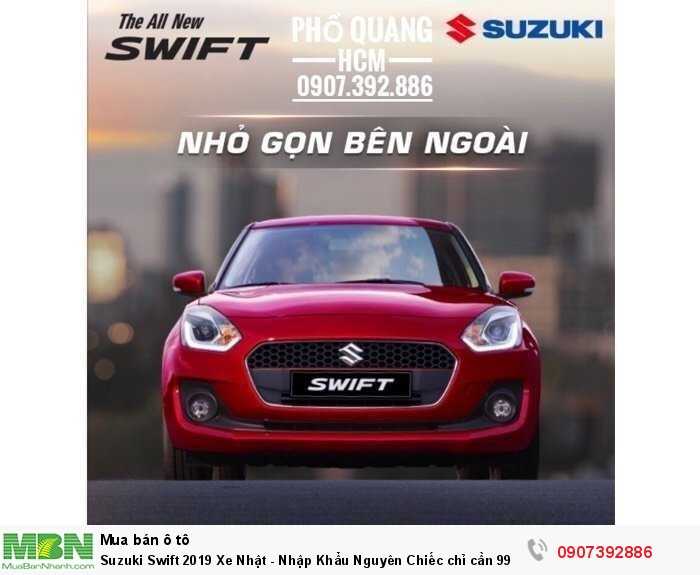 Suzuki Swift 2019 Xe Nhật - Nhập Khẩu Nguyên Chiếc chỉ cần 99.8 Triệu nhận xe Ngay - Màu Xanh có xe giao