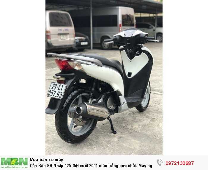 Cần Bán SH Nhập 125 đời cuối 2011 màu trắng cực chất- Máy nguyên tuyệt đối.