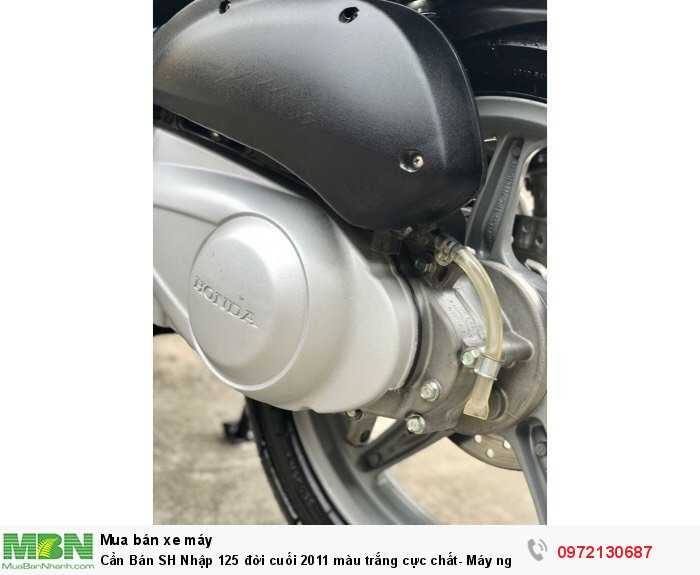 Cần Bán SH Nhập 125 đời cuối 2011 màu trắng cực chất- Máy nguyên tuyệt đối.