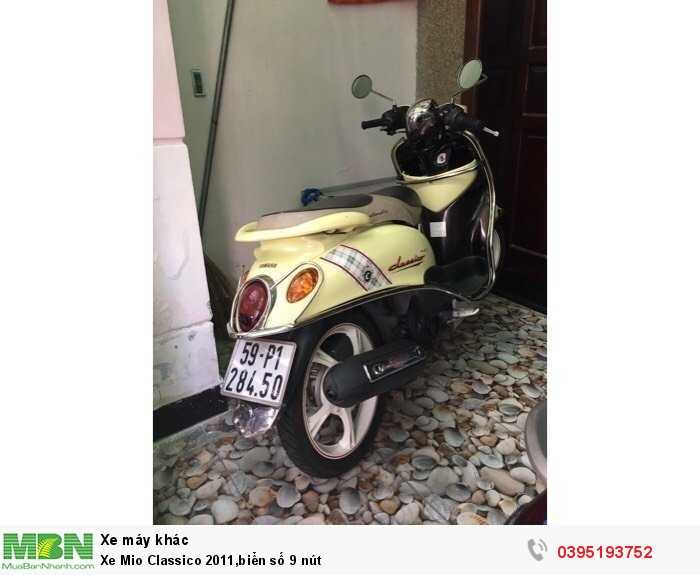 Xe Mio Classico 2011,biển số 9 nút