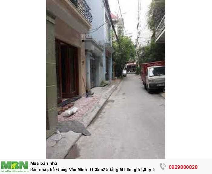 Bán nhà phố Giang Văn Minh DT 35m2 5 tầng MT 6m ô tô đỗ cửa