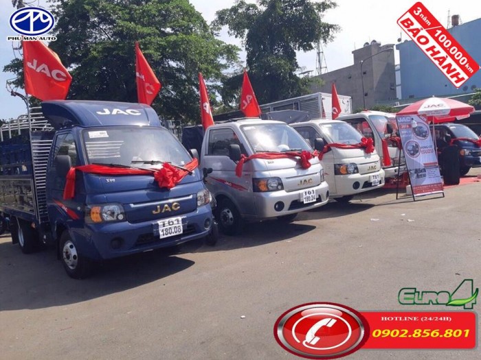 Xe tải jac/ jac x5/ 990kg – 1250kg – 1500kg – Thùng hàng dài 3 mét 2..hyundai.