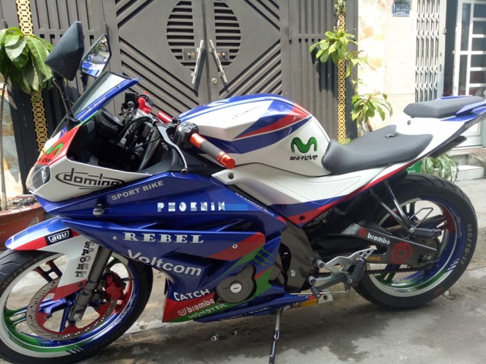 Cần bán xe Moto phoenix 175c màu xanh -trắng bstp mới 95% nguyên zin